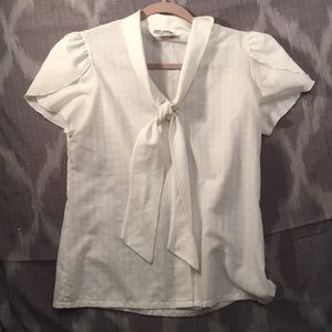 Vintage white button-down shirt